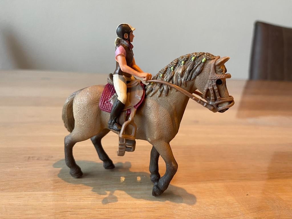 Schleich paar met ruiter, Ophalen of Verzenden, Zo goed als nieuw