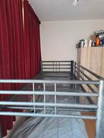 Deelbaar stapelbed roestvrij staal, Ophalen, 100 cm, 160 tot 180 cm, Tweepersoons