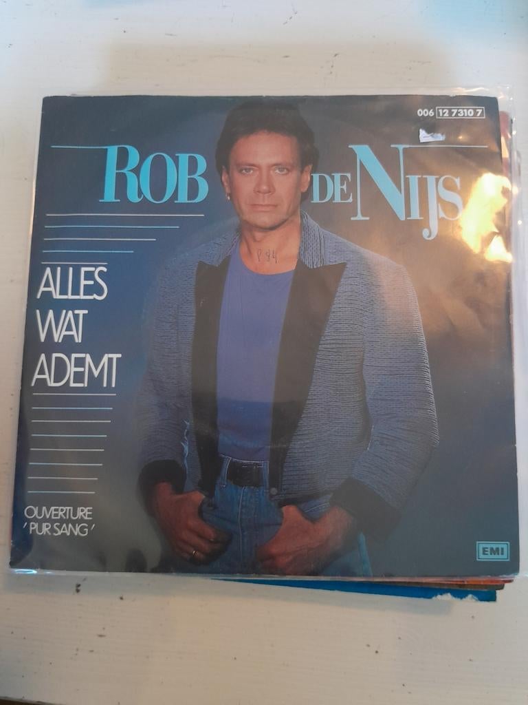 Rob de nijs 7 inch alles wat ademt, Ophalen of Verzenden, Zo goed als nieuw, Nederlandstalig