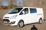 Ford Transit Custom 310 2.0 TDCI L2H1 Limited DC |Leder|Stoe, Auto's, Euro 6, 4 cilinders, 2135 kg, Wit