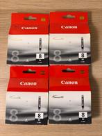 4x Canon CLI-8BK ChromaLife100 Inktcartridges Zwart, Ophalen of Verzenden, Nieuw
