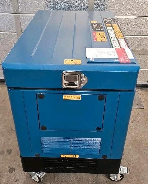 HBM 8500 Watt Diesel aggregaat - generator 733 cc 230/400V, Dieselolie, Geluidgedempt, Ophalen of Verzenden, Zo goed als nieuw