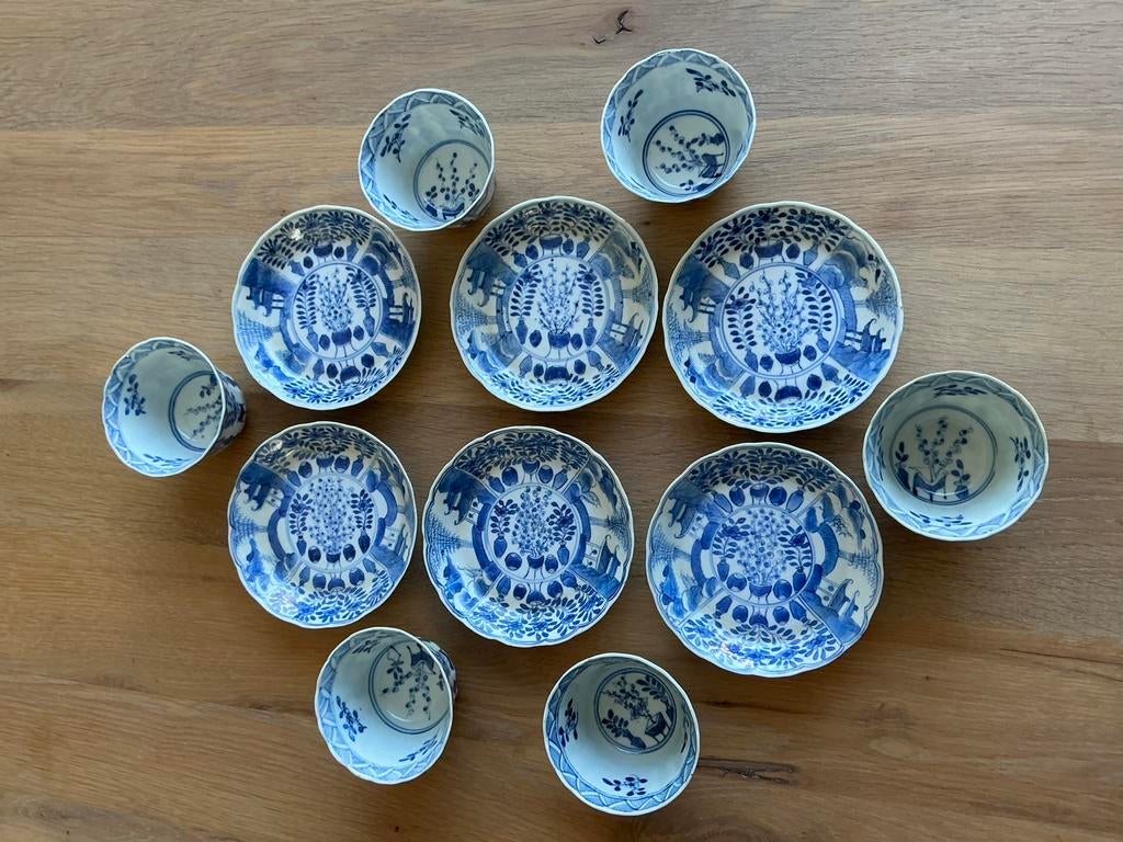 6 kom en schotels Kangxi, Antiek en Kunst, Antiek | Porselein, Ophalen