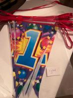vlaggenlijn vlaggetjes verjaardag 1 jaar, Ophalen of Verzenden, Zo goed als nieuw, Versiering, Verjaardag