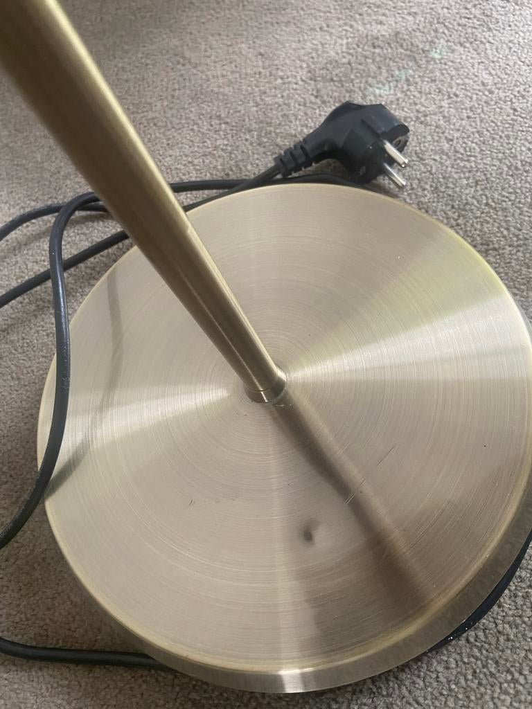 Staande leeslamp - messing, Ophalen, Gebruikt, Metaal, 100 tot 150 cm