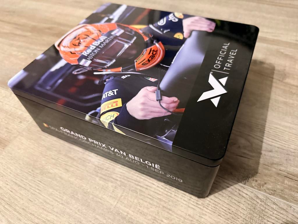 Max Verstappen verzamel blik, Ophalen of Verzenden, Gebruikt, Bburago