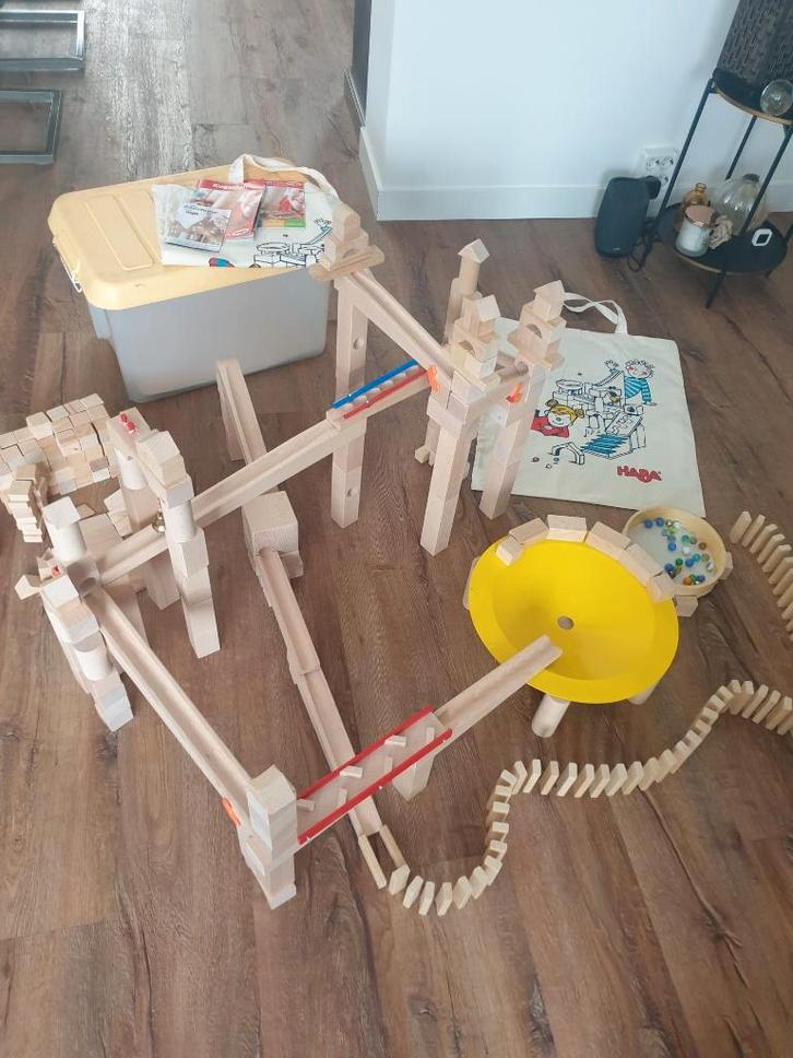Complete knikkerbaan, Kinderen en Baby's, Speelgoed | Bouwstenen, Zo goed als nieuw, Overige merken, Ophalen of Verzenden