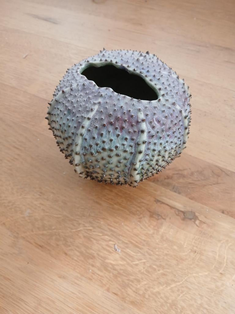 Des Pots Unieke keramieken vaas in zee-egel design, Ophalen of Verzenden