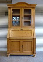 Prachtige landelijke grenen secretaire buffetkast, Ophalen, Onbekend, Zo goed als nieuw, Onbekend