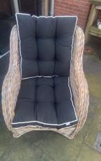4 Rieten tuinstoelen, Ophalen, Gebruikt
