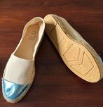 Artesania espadrilles mt 41 gebroken wit met metallic blauw, Beige, Ophalen of Verzenden, Zo goed als nieuw, Espadrilles of Moccasins