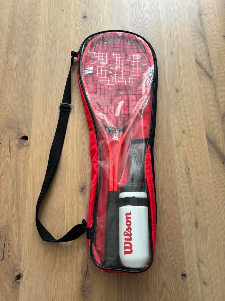 Squash starterset Wilson, Ophalen of Verzenden, Zo goed als nieuw, Racket(s)