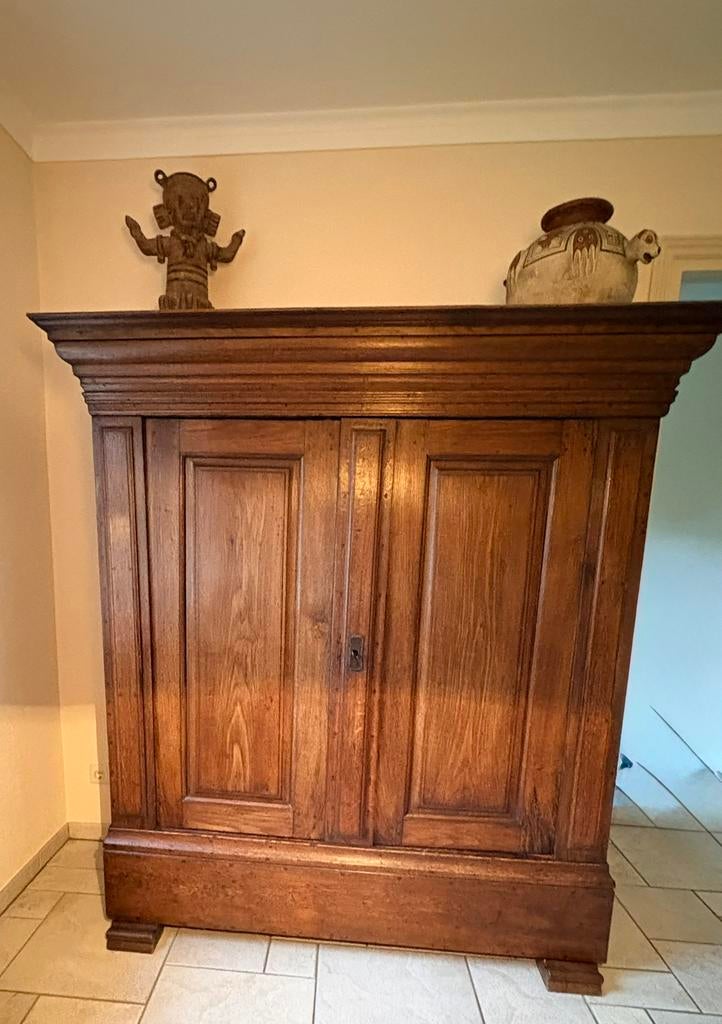 Antieke eikenhouten kast met planken, Antiek en Kunst, Antiek | Meubels | Kasten, Ophalen