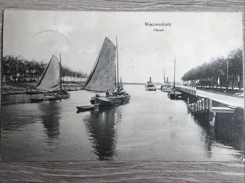 Nieuwesluis Haven Zeilboten 1919, Verzenden, Voor 1920, Gelopen, Zuid-Holland
