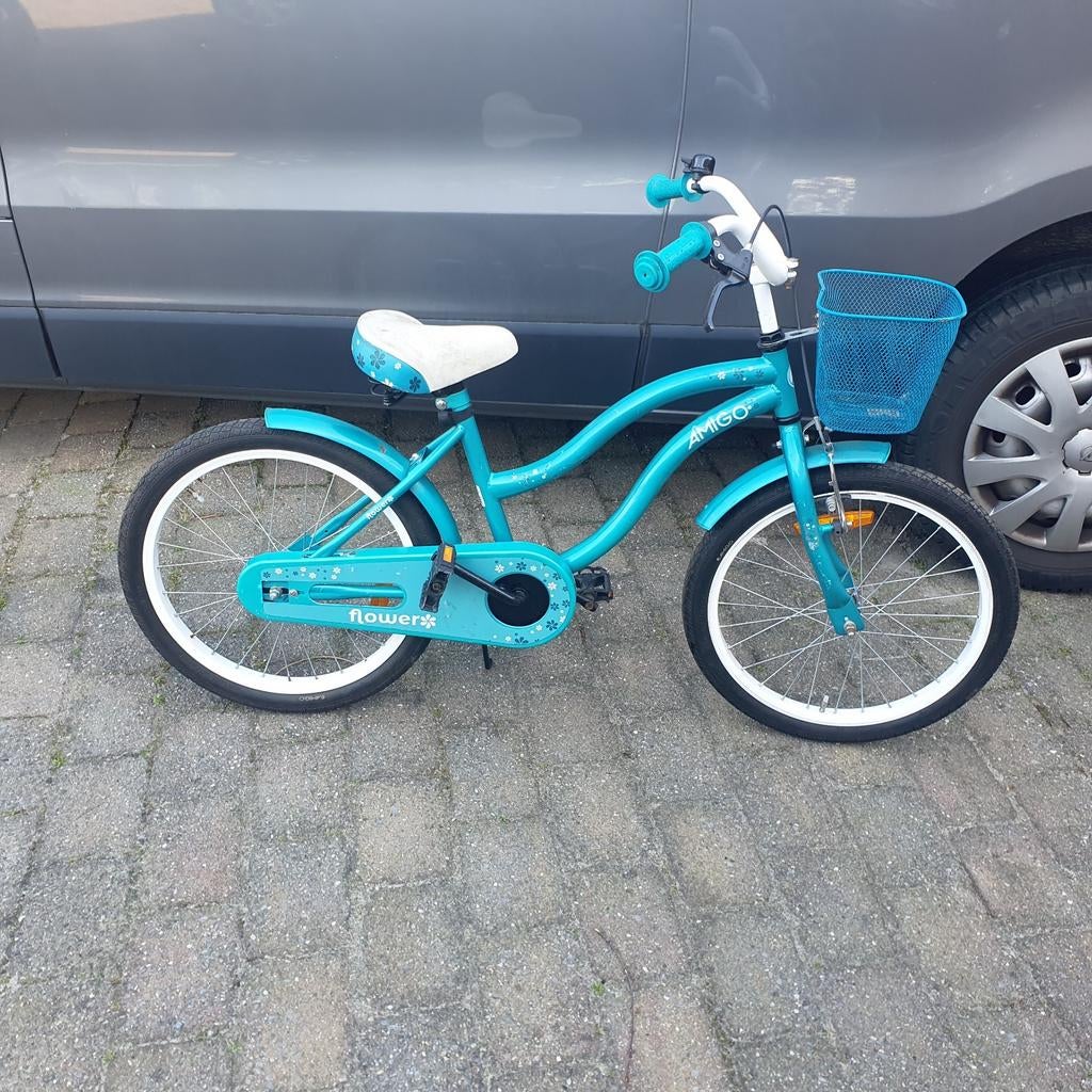 Stoere Amigo meisjesfiets 20 inch, Minder dan 47 cm, Ophalen, Gebruikt, Staal