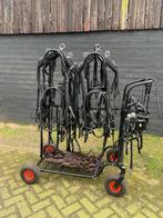 Borsttuig voor 4-span pony's, Dieren en Toebehoren, Paarden en Pony's | Hoofdstellen en Tuigage, Ophalen, Gebruikt, Dressuur