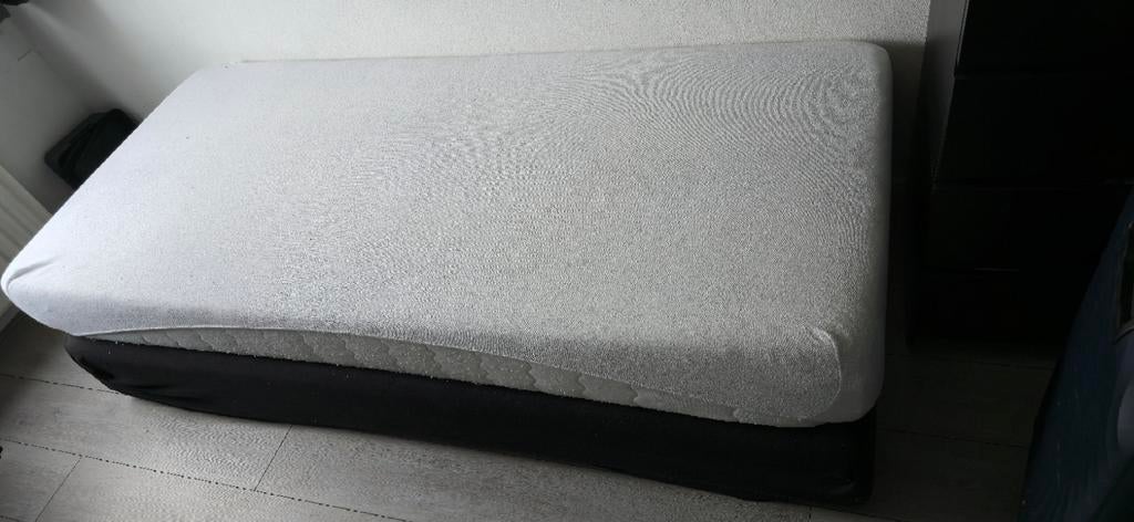 1 persoons boxspring, Huis en Inrichting, Slaapkamer | Boxsprings, Ophalen, Gebruikt, Eenpersoons, Overige maten