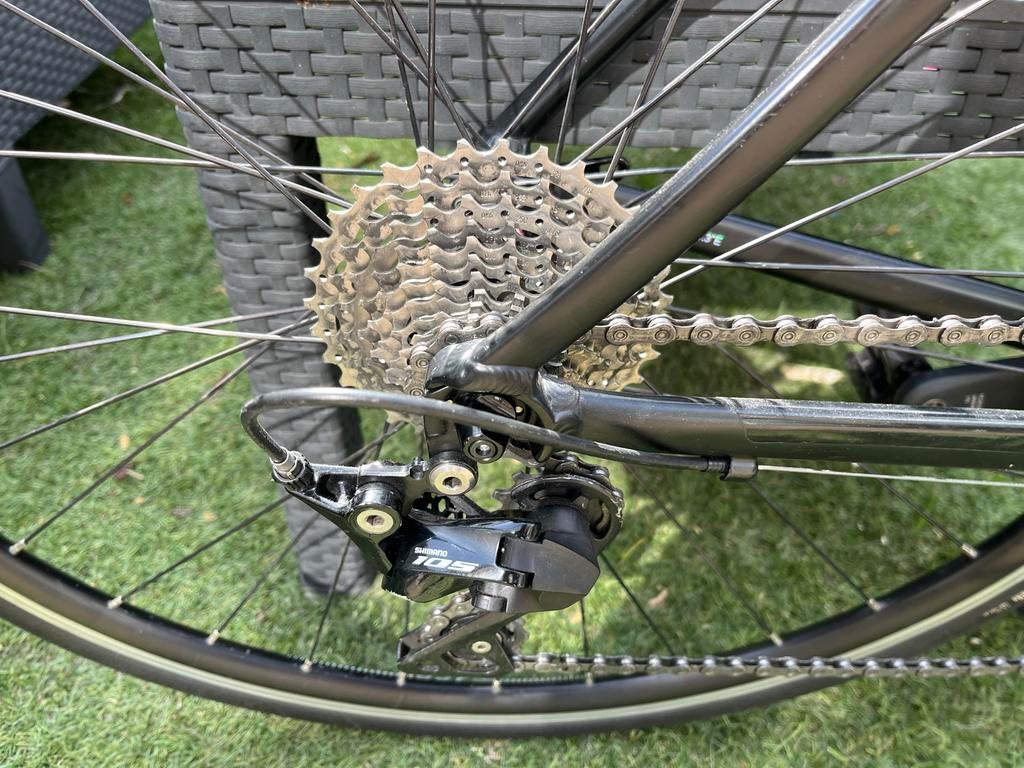 Racefiets Van Rysel Aluminium XL Shimano 105 2x11 Velgrem, 28 inch, Gebruikt, Heren, Aluminium