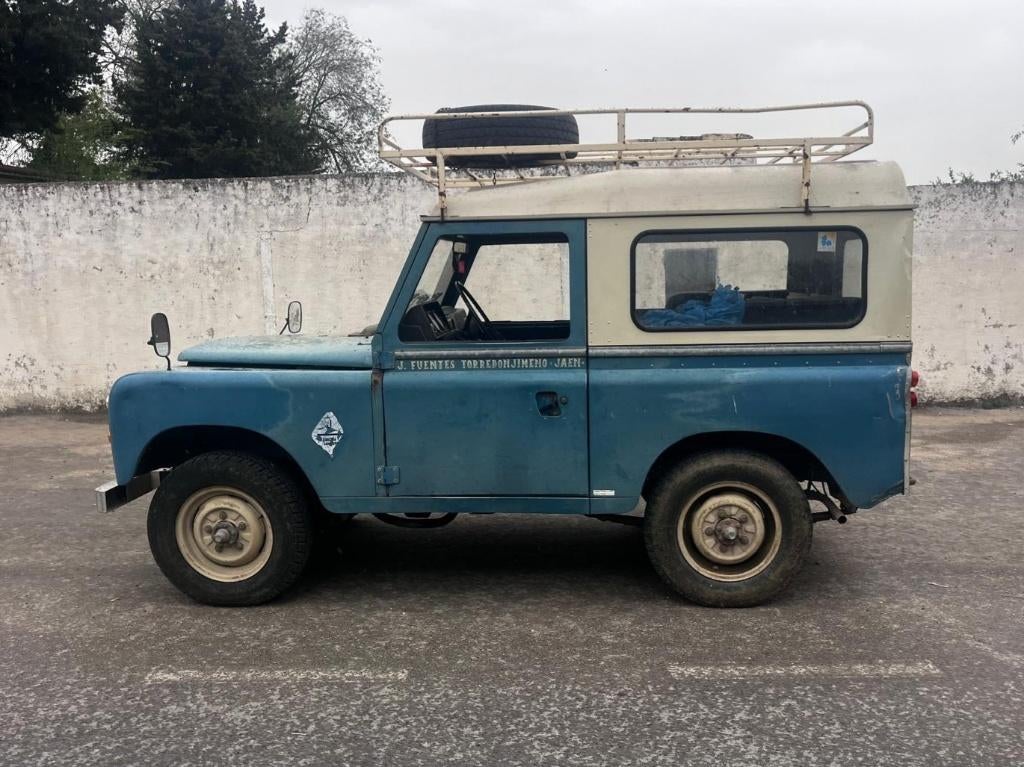 Land Rover 88, series 3, bj 1982, oldtimer, roestvrij, Land Rover, Zwart, Blauw, Bedrijf