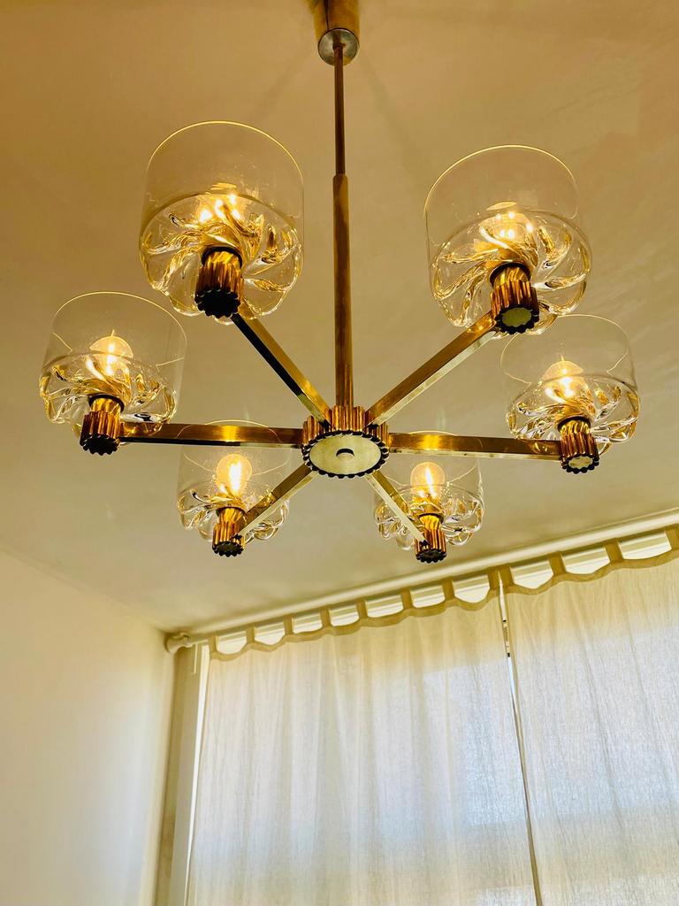 jaren 60/70 lamp retrolamp, Ophalen of Verzenden, Zo goed als nieuw, Glas, Hollywood Regency