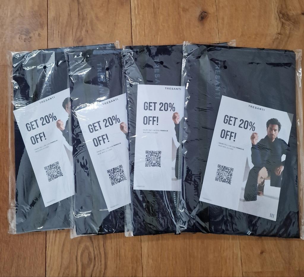 Nieuw! Tresanti sjaal das strik heren viscose wol twv 49,-, Ophalen of Verzenden, Nieuw