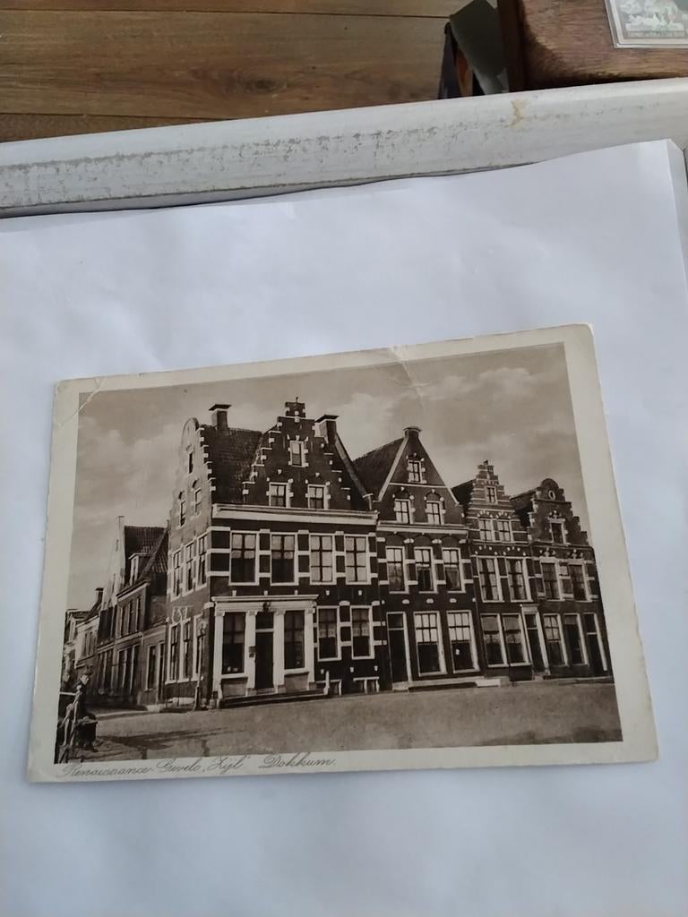 DOKKUM. RENAISSANCEGEVELS AAN DE ZIJL, Ophalen of Verzenden