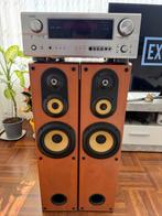 Complete set Denon versterker met Sony luidsprekers, Ophalen, Gebruikt