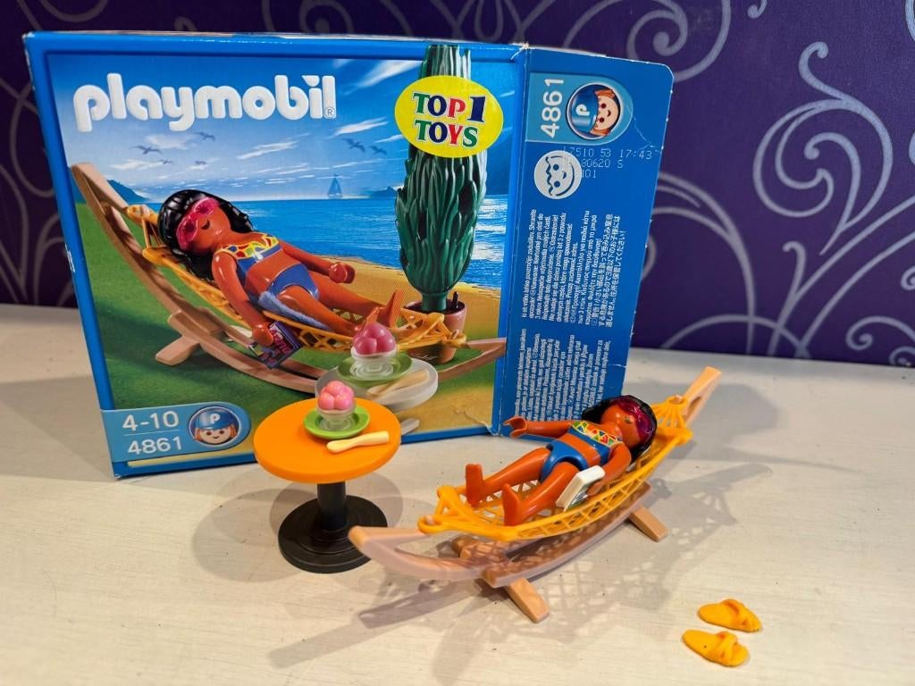 Playmobil 4861 – Toeriste Met Hangmat, Ophalen of Verzenden, Zo goed als nieuw, Complete set