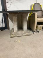 Tuintafel met hardstenen blad, Tuin en Terras, Tuintafels, Ophalen of Verzenden, Gebruikt, Vierkant, Overige materialen