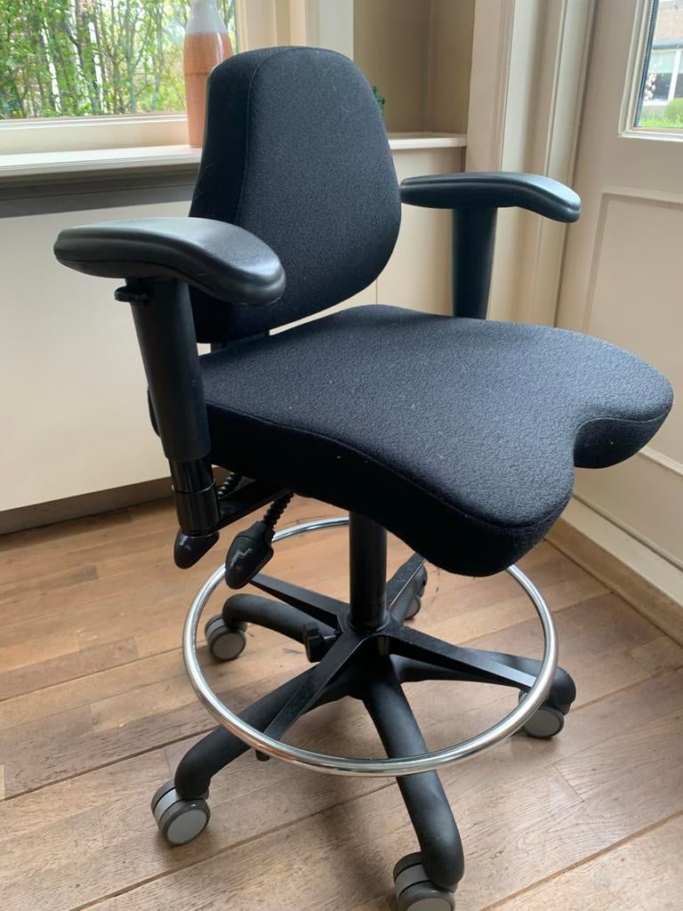 Ergonomische stoel BQE, Huis en Inrichting, Bureaustoelen, Ophalen, Gebruikt, Zwart, Bureaustoel