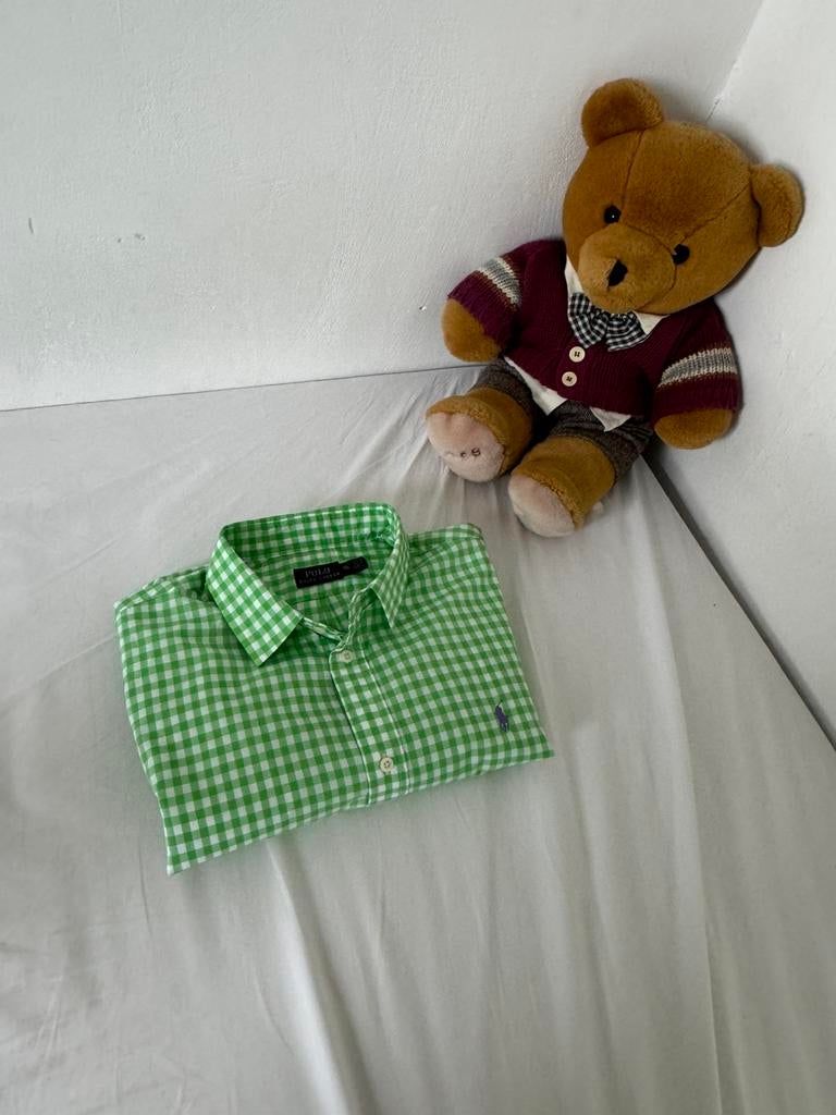 Nieuw Ralph Lauren overhemd, Ophalen of Verzenden, Zo goed als nieuw, Groen, Halswijdte 43/44 (XL)