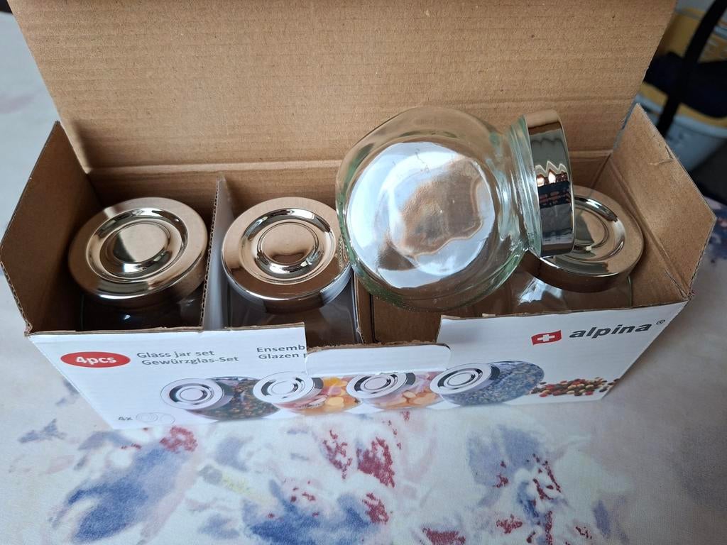 Alpina pottenset!, Huis en Inrichting, Keuken | Potten en Pannen, Ophalen of Verzenden, Nieuw, Glas, Pot, Bus of Blik