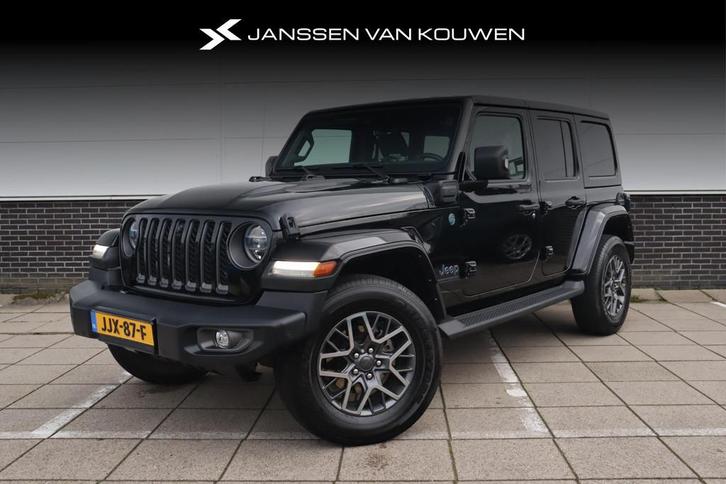 Jeep Wrangler Unlimited 4xe 380 80th Anniversary * Stoel-Stu, Auto's, Jeep, Bedrijf, Te koop, Wrangler, 4x4, ABS, Achteruitrijcamera