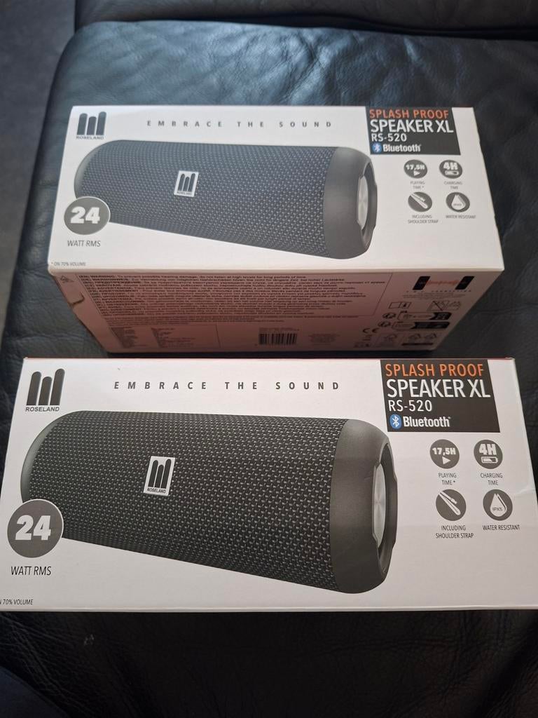 2 x Roseland Splash Proof Speaker XL RS-520 Bluetooth, Audio, Tv en Foto, Luidsprekers, Nieuw, Overige typen, Minder dan 60 watt