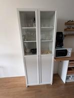 Billy IKEA kast met paneel-en vitrinedeuren 80x41x202 cm, Ophalen, Gebruikt, 200 cm of meer, 50 tot 100 cm