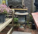 gietijzeren tuinvaas bloempot oude kleur, Tuin en Terras, Tuinvazen, Ophalen, Gebruikt
