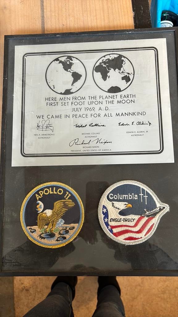 Eerste ruimtevaart ingelijsd., Ophalen of Verzenden, Voor 1940