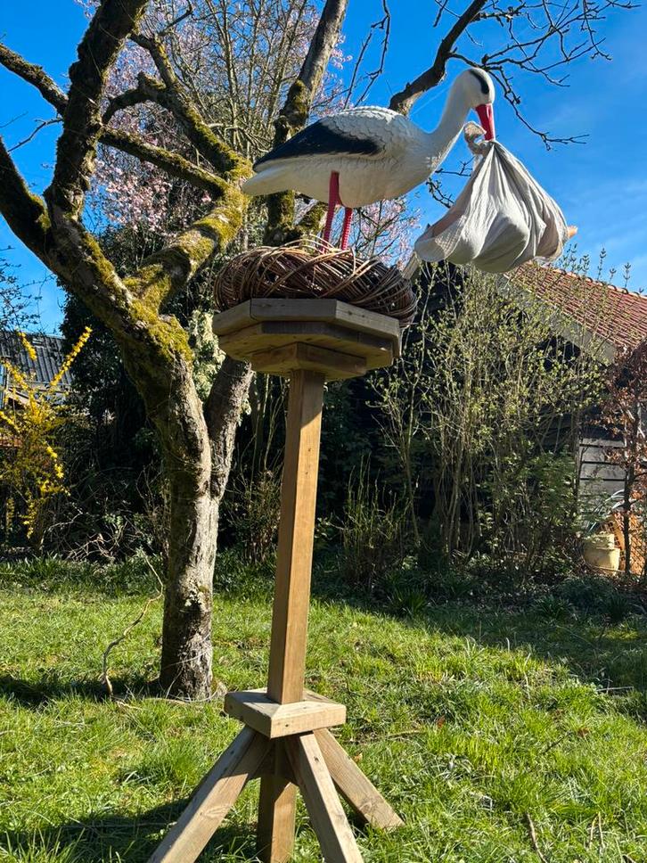 Ooievaar te huur, Kinderen en Baby's, Kraamcadeaus en Geboorteborden, Zo goed als nieuw, Ophalen of Verzenden