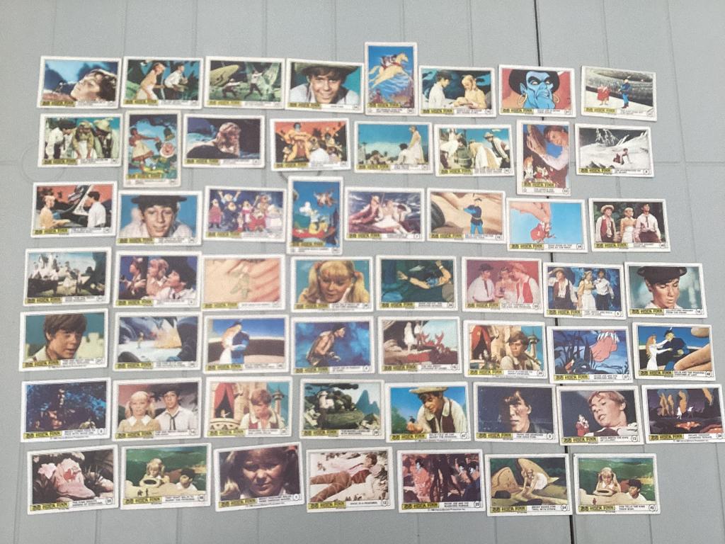 55 cards Monty gum volledige reeks HUCK FINN plaatjes, Ophalen of Verzenden, Meerdere plaatjes