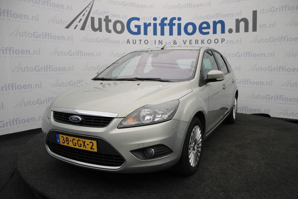 Ford Focus 1.6 Titanium vol opties met trekhaak (bj 2008), Auto's, 1596 cc, Gebruikt, Zwart, 4 cilinders