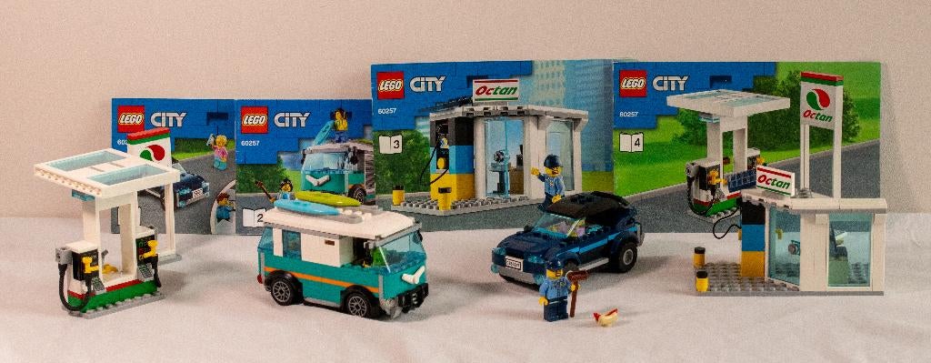 lego city - Benzinestation - 60257, Lego, Ophalen of Verzenden, Zo goed als nieuw, Complete set