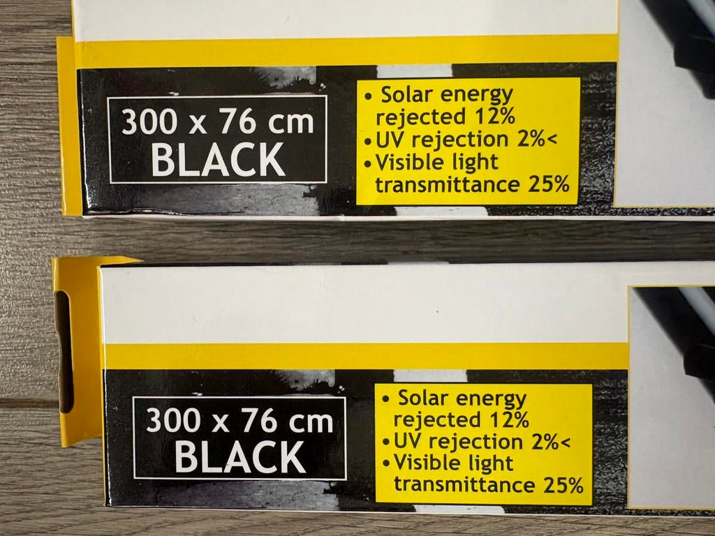 DUNLOP RAAMFOLIE (2X) ZWART NIEUW IN DOOS, Ophalen of Verzenden