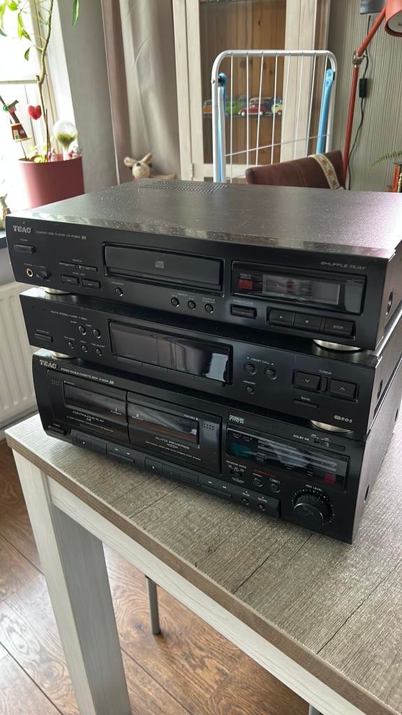 TEAC CD speler Tuner Dubbelle cassettedeck, Ophalen, Gebruikt, Tuner of Radio, Losse componenten