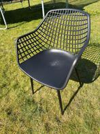 Tuinstoel Webbing Zwart Kwantum - Moderne Buitenstoel, Tuin en Terras, Ophalen, Gebruikt, Kunststof