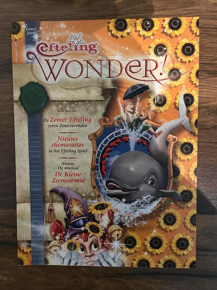 Efteling Wonder! Zomer 2004 Tijdschrift, Verzamelen, Efteling, Zo goed als nieuw, Overige typen, Ophalen of Verzenden