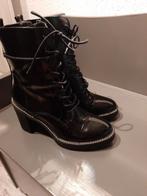 Veterboots "van Haren" zwart lak, als nieuw, maat 39, Ophalen of Verzenden, Zo goed als nieuw, Zwart