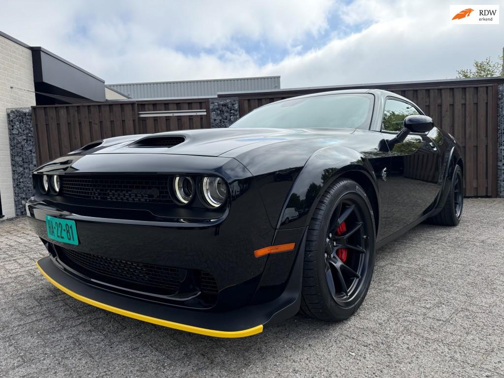 Dodge Challenger 6.2 V8 HELLCAT REDEYE WIDEBODY 900PK, Auto's, Automaat, Achterwielaandrijving, Gebruikt, Zwart