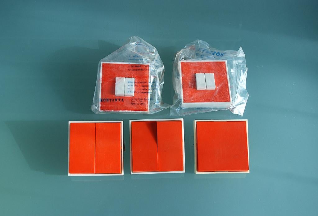 Retro 1970's lichtschakelaars origineel, als nieuw, Ophalen of Verzenden