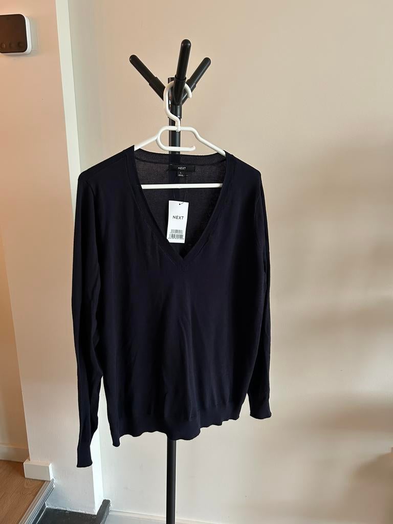 Donkerblauwe dunne trui maat L Next NIEUW, Ophalen of Verzenden, Nieuw, Maat 42/44 (L), Blauw