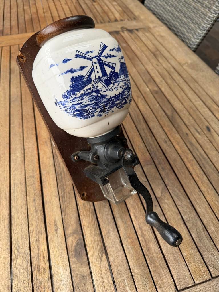 Antieke Delfts Blauwe Koffiemolen - Wandmodel, Antiek en Kunst, Antiek | Keukenbenodigdheden, Ophalen